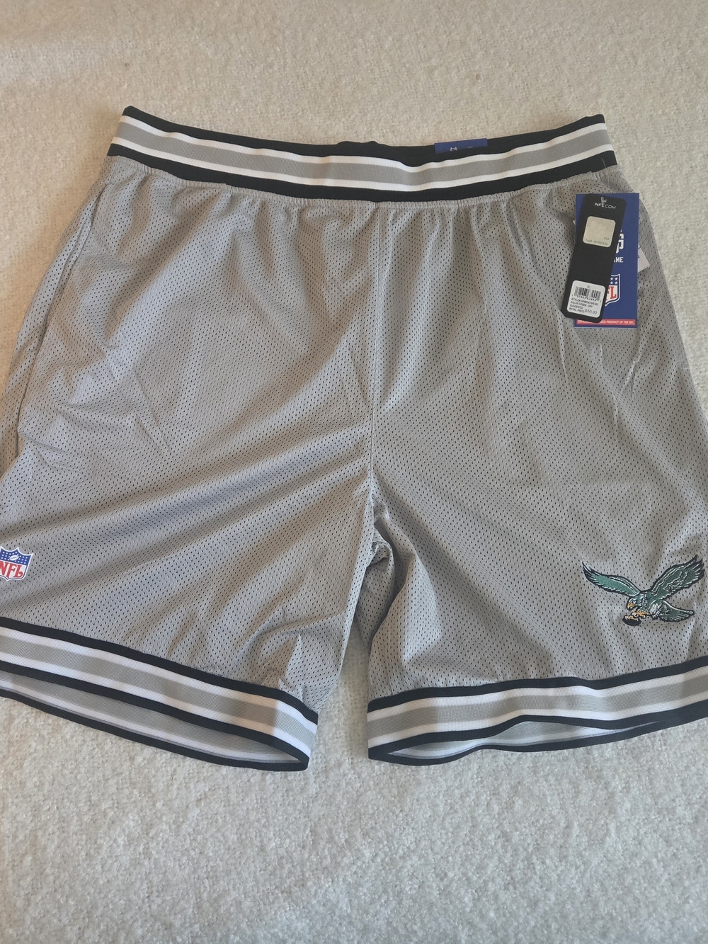 Philadelphia Eagles Silver Athletic Shorts, Mens Size Xl, NWT! Ultra Game